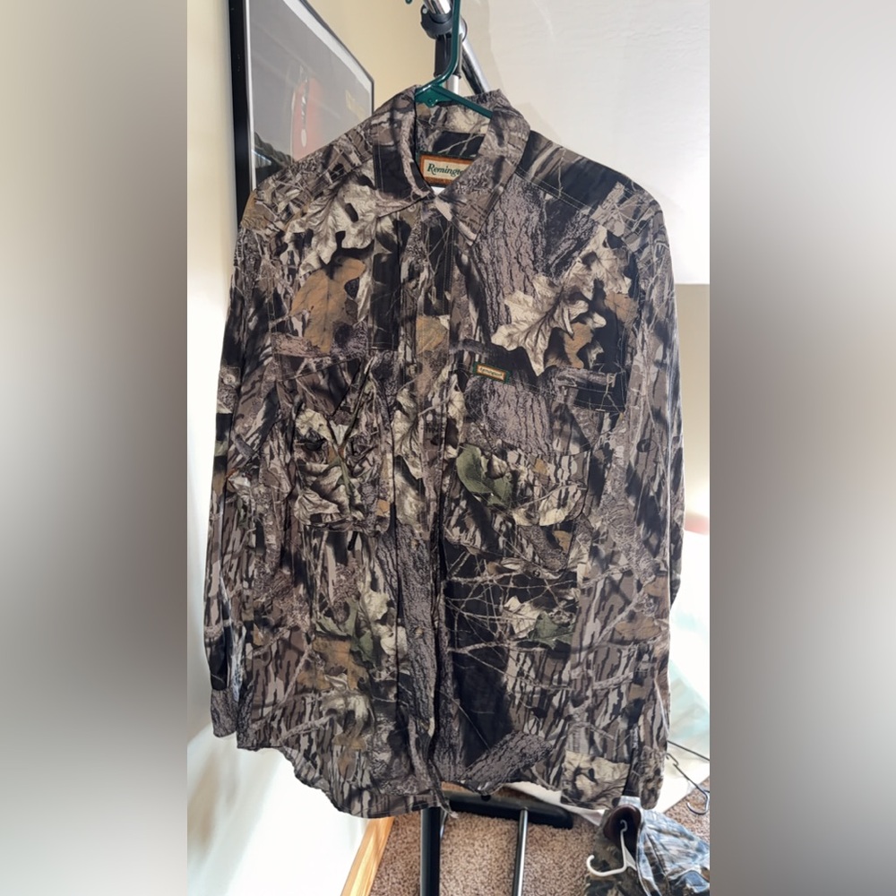 Remington Men's Woodland Camo Shirt